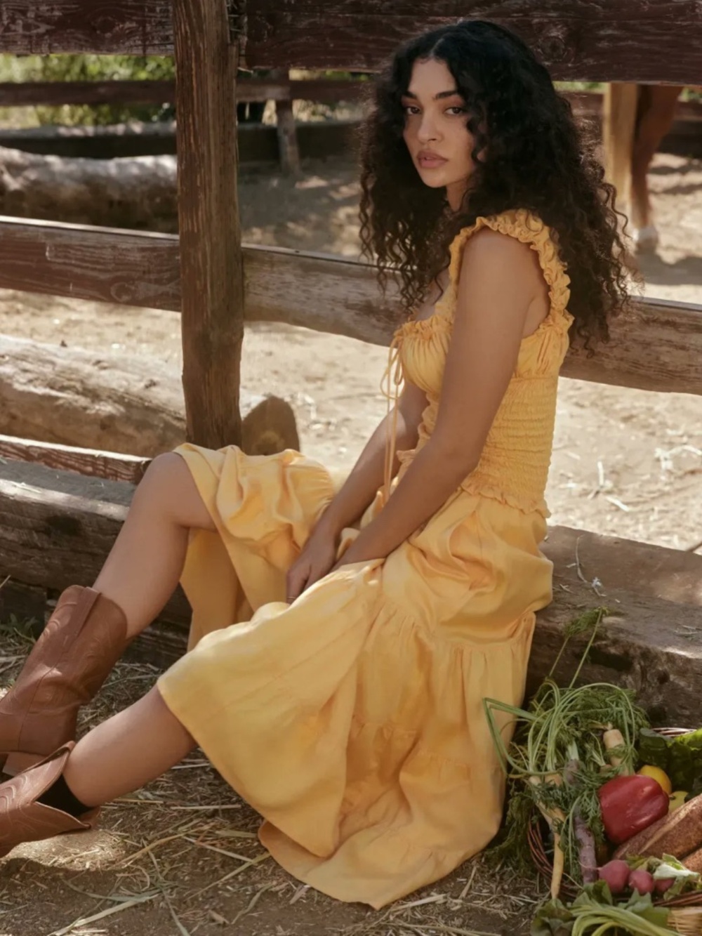 NEW House of CB Phedra Dress Warm Apricot Small - Picture 13 of 17